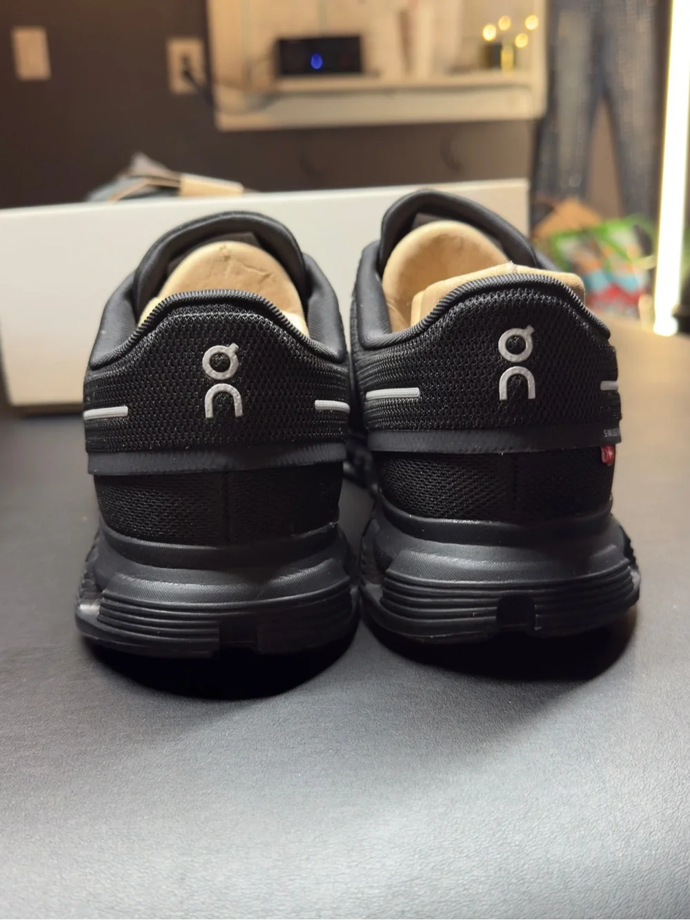 On Running mens/womens Cloudventure Waterproof Athletic Shoes - Black